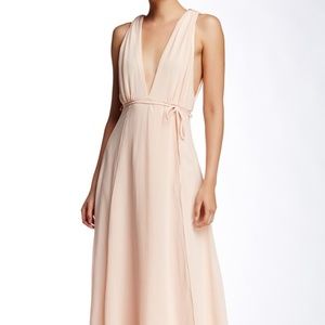 Plunging Maxi  Blush